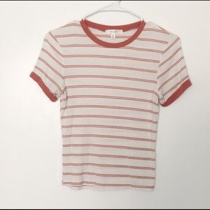 Stripped Ribbed Tee